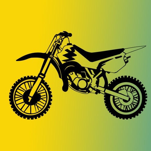 Motorcycle Dirt Bike art Vinyl Wall Decal Sticker