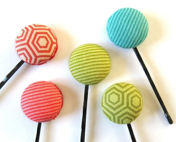 Fabric Hair Pin - Hair Accessories - Bobby pin