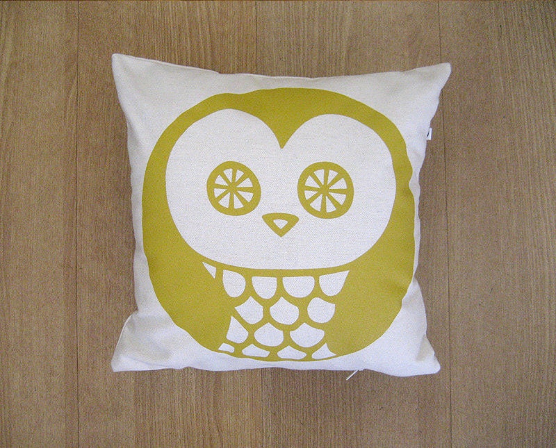 OWL Pillow Cover- cushion 100% cotton