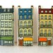 Stamped Felt City Brooch
