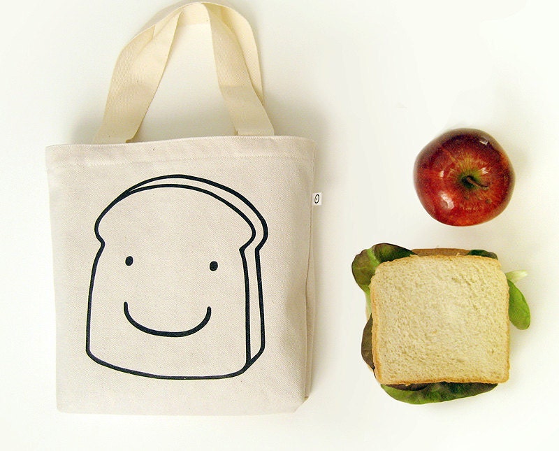 Canvas tote bag SANDWICH BAG · Lunch bag · Kids canvas tote bag · Lunch tote