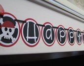 SWASHBUCKLING PIRATE pAAARRRRty Birthday Banner for Pirate Party