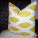 Decorative Pillow Cover- Yellow Ikat Chipper-16x16 inches