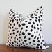 Set of two (2)- Decorative Pillow Covers- 12x12"-  Togo- Dots- Spots- Black- White-  WITH INSERTS- Crib Pillow