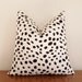 Set of two (2)- Decorative Pillow Covers- 12x12"- Togo- Dots- Spots- Black- White- WITH INSERTS- Crib Pillow