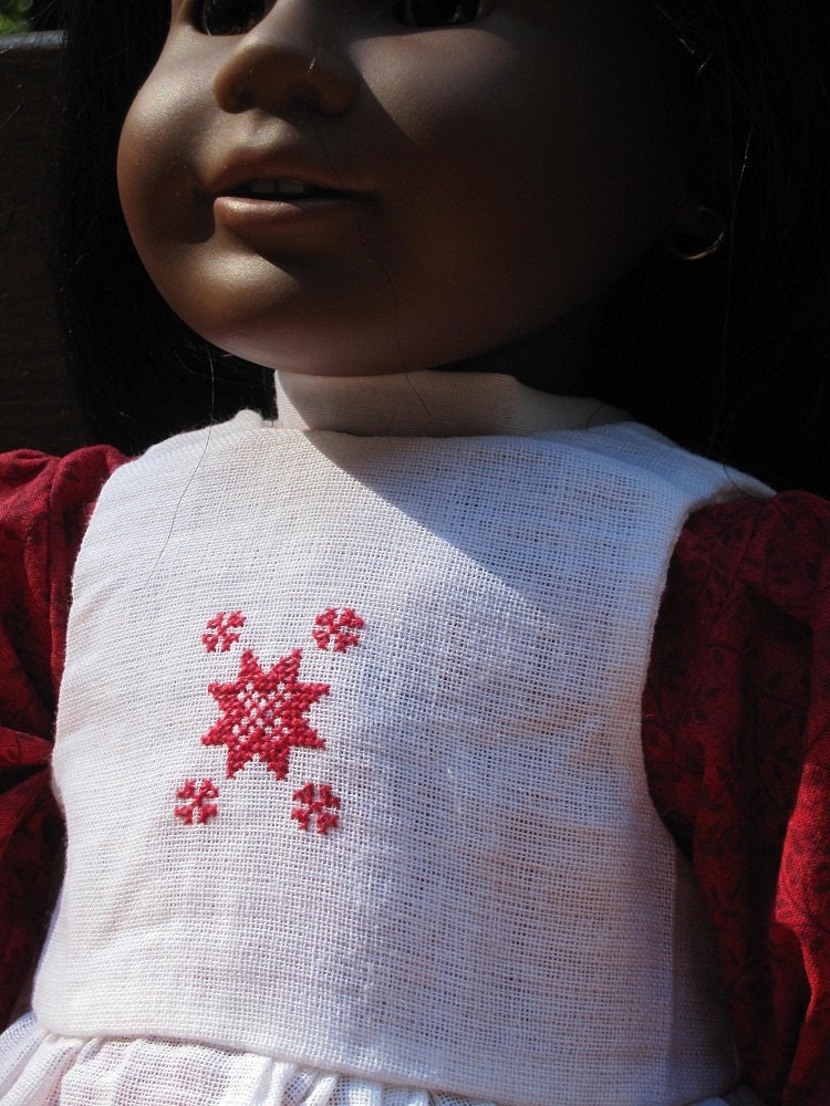 18 Inch American Girl Doll Dresses - Addy's or Kristens Holiday Dress