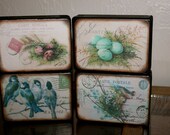 Vintage Bird Blocks