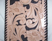 Hand Tooled Leather E-Reader Tablet Case