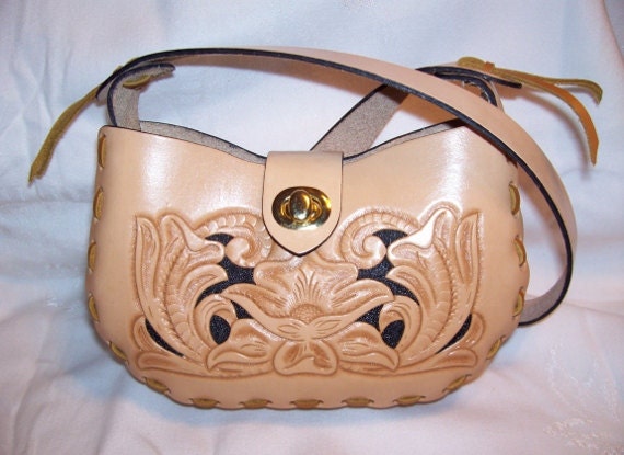 Hand Tooled Petite Leather Purse
