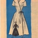 Vintage 1950s Wrap Dress Sewing Pattern Anne Adams 4681 Bust 32