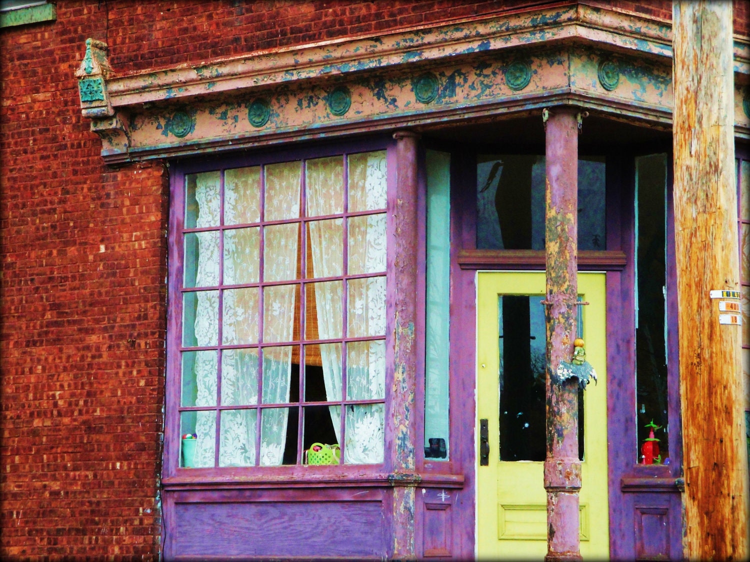 Restored Brick - Historic District - Hudson Valley - 8 X 10 Matted Print - Affordable Home Decor - Free Shipping in the USA - KonvaliiaDesigns