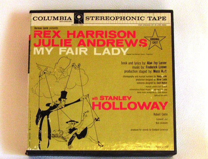 My Fair Lady Reel To Reel Stereophonic Tape Rex Harrison Julie Andrews