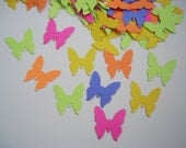 100 Royal Small Mixed Bright Color Butterfly Embellishments Confetti - No296