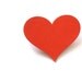 25 Large Dark Orange Heart die cut punch confetti cutout tag scrapbooking embellishments - No304