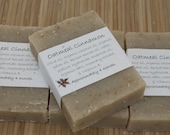 Oatmeal Cinnamon Soap Set of Four 4 oz Bars - aprilshowerssoaps
