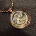 Vintage Ladies Antiqued Copper Charm Necklace