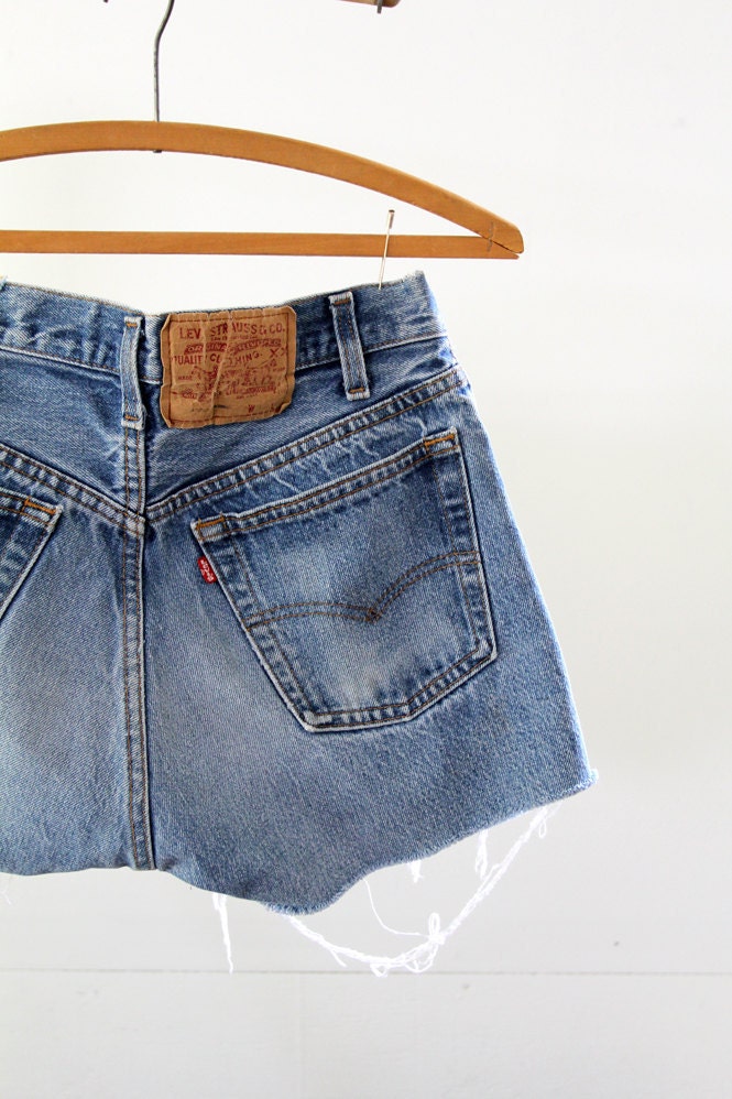 Vintage Levis Cut offs / 80s Jean Shorts