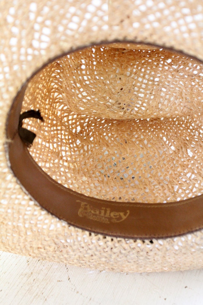 1970s Vintage Cowboy Hat // Western Woven