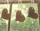 Unique Wedding Favor Tags - Escort Card/Place Card - Rustic, Vintage-Inspired, Natural