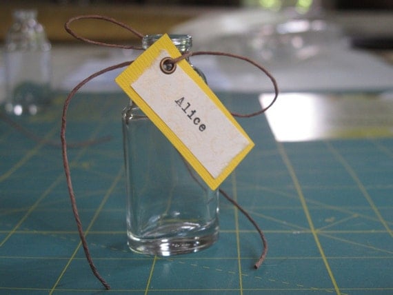 Unique Wedding Place Card Favor -The Alice