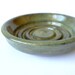 Moss green soap dish
