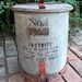 Vintage Metal Industrial Waste Can.