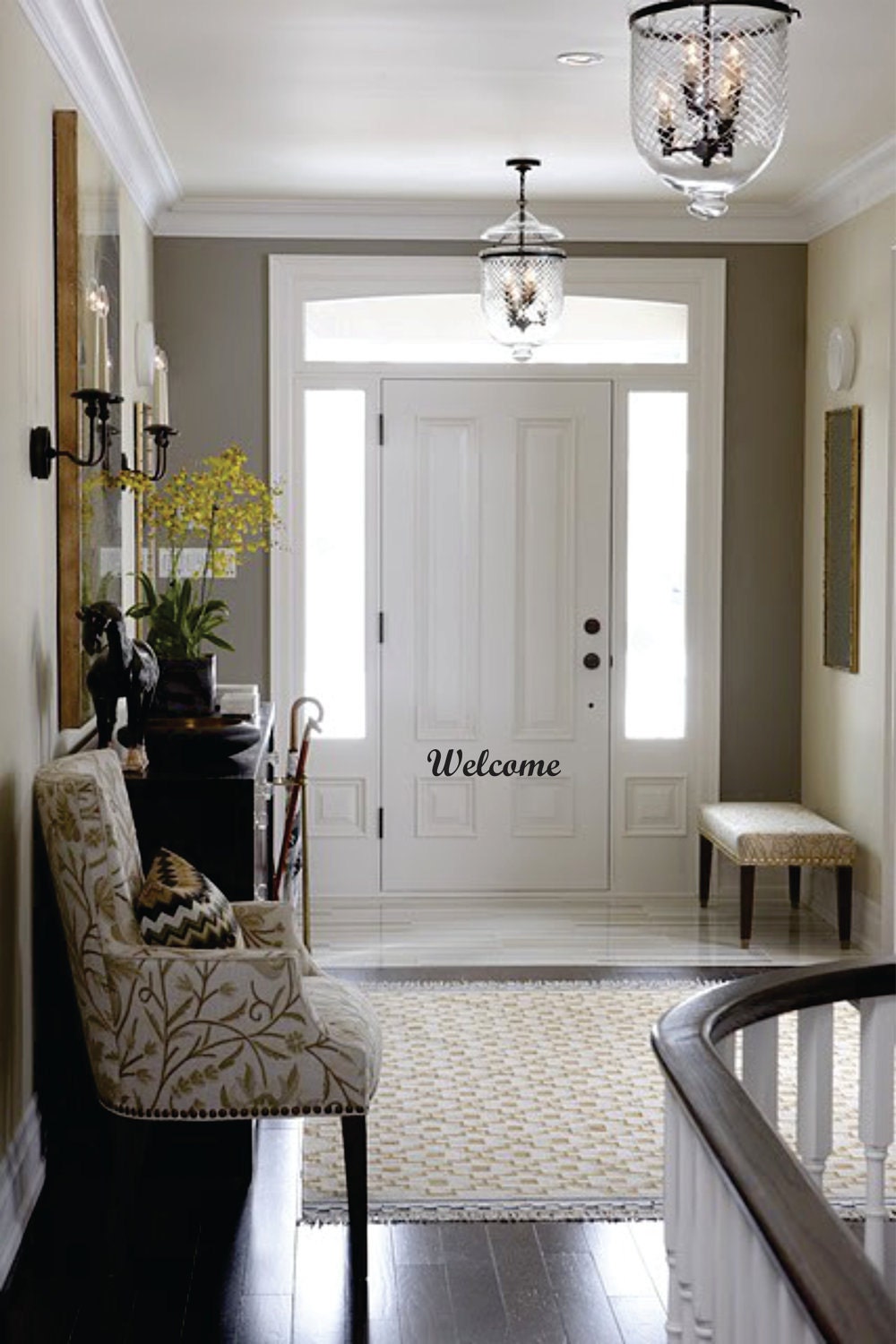 WELCOME Vinyl Front Door Decal