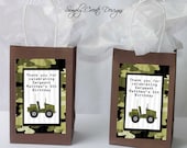 Army Party Favor Tag Camo DIGITAL FILE 4x6 Jpeg Digital File Personalized Il_170x135