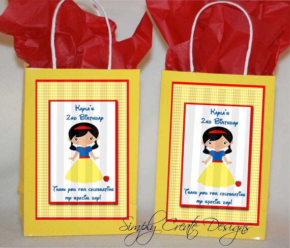 Princess Favor Tag 4x6 JPEG Digital File Personalized Il_570xn