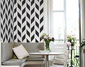 STENCIL for Walls - Woven Pattern - Allover Wall Stencil - Durable, Reusable, Modern DIY Decor