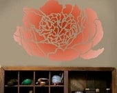 STENCIL for Wall - Peony no. 2 Medium size - Reusable flower stencil