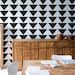 Wall Stencil - Mod Triangle PATTERN - Allover Pattern STENCIL - DIY Home/Wall Decor
