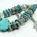 Turquoise and Crystal Chunky Necklace