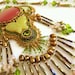 SALE Bohemian Art Nouveau Pendant Necklace