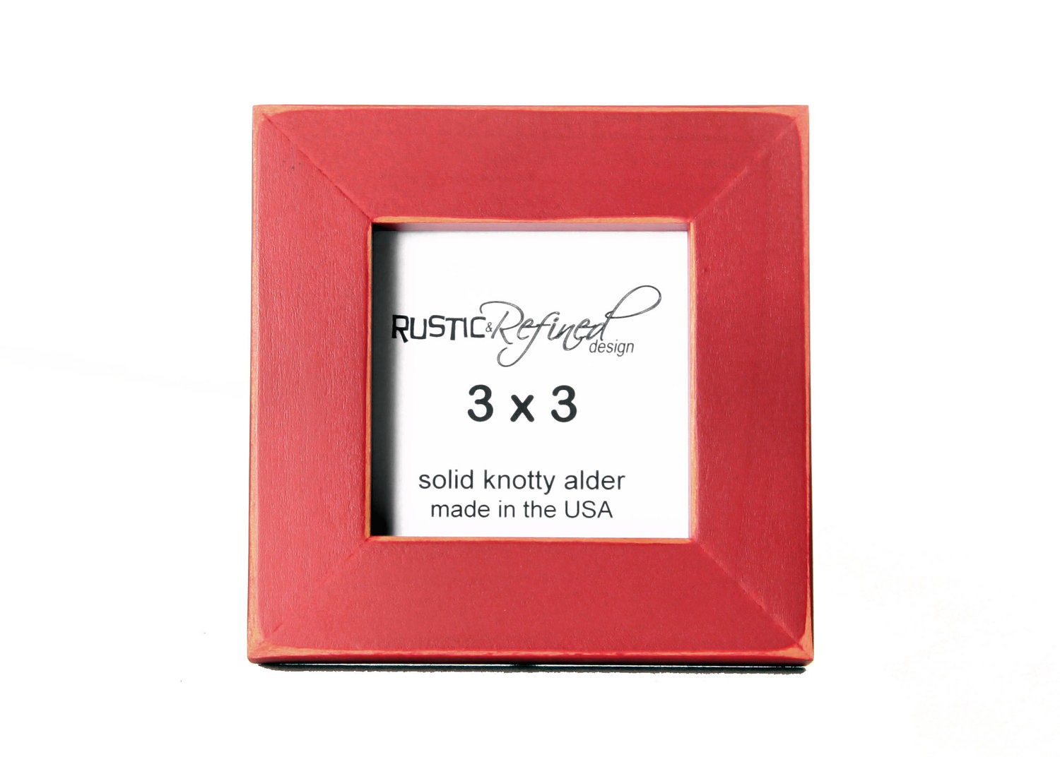 3x3 Gallery 1 picture frame Barn Red by RusticRefined on Etsy