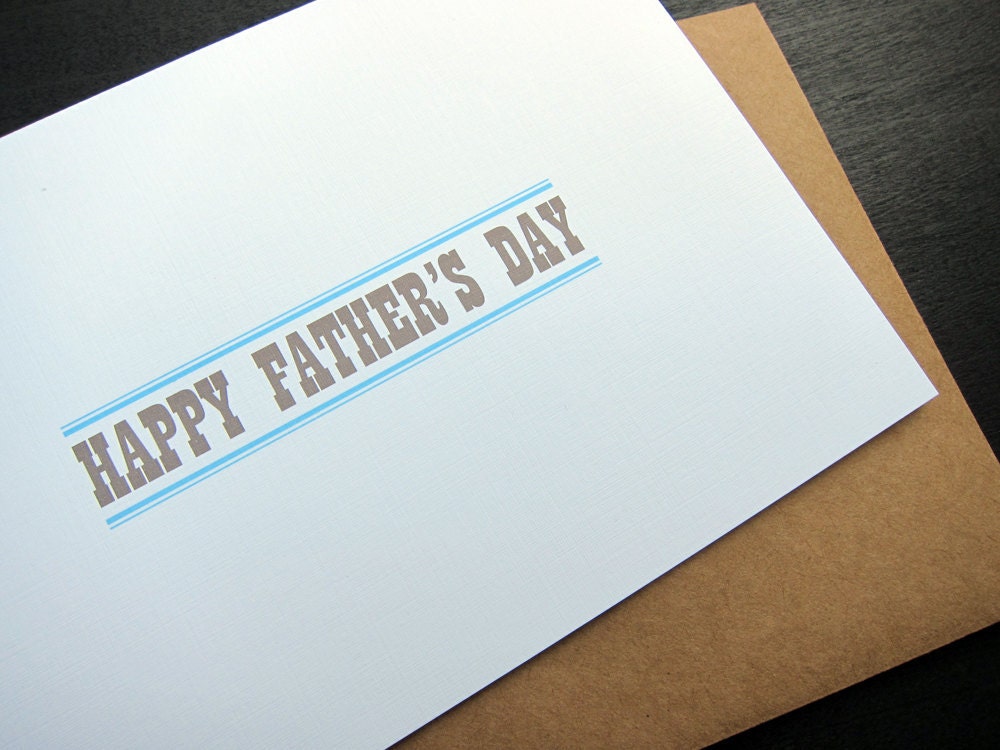 Happy Father's Day (on white paper): Single Card