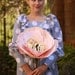 Handpainted oversized paper flower (poppy)