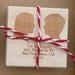 Customized silhouette rubber stamp