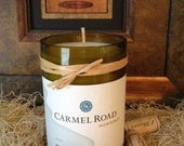 Recycled Wine Bottle Candle