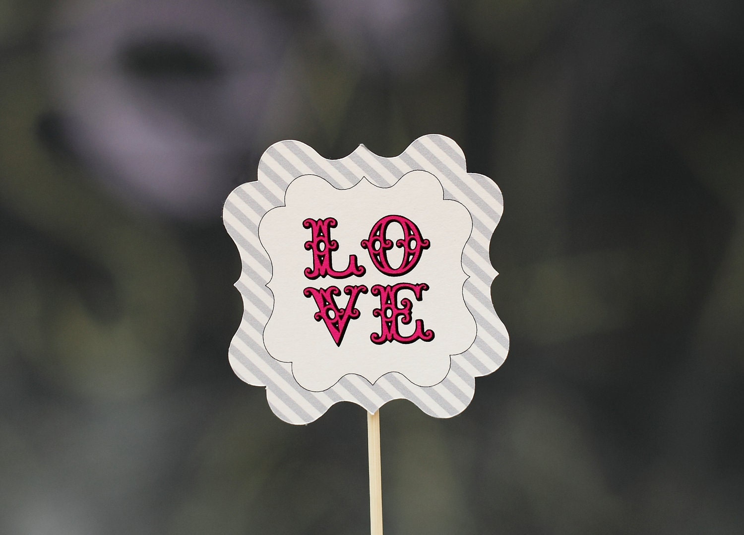 LOVE Cupcake Topper
