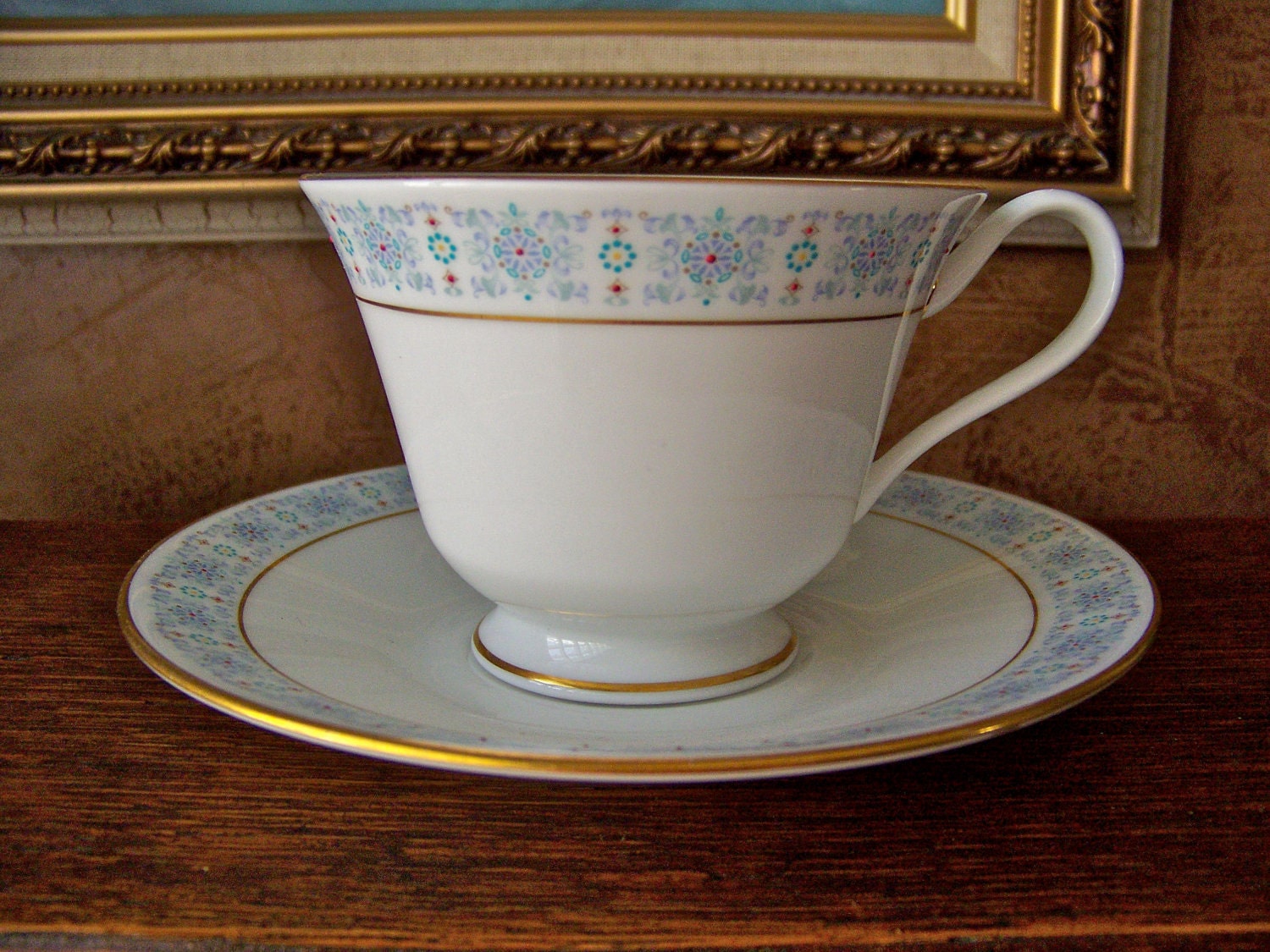 Vintage Teacup and Saucer Oxford Bone China