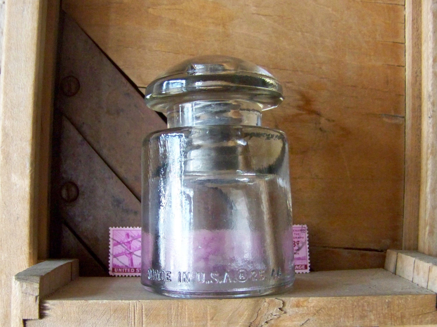 Vintage Insulator Armstrong Purple glass