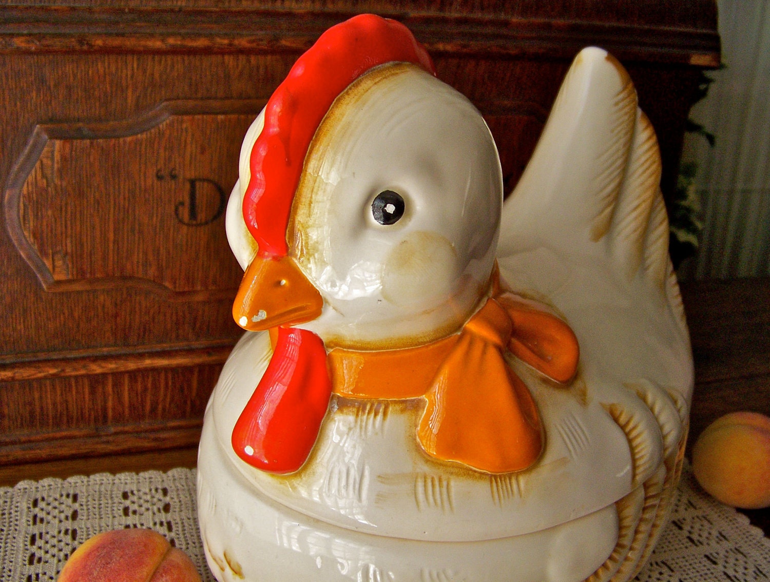 Vintage Hen Cookie Jar