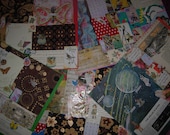 New Hand Painted and Collaged Papers-Artists supplies-Ready Backrounds for mixed media art/collage/altered art/scrapbooking/art journaling