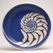 Navy Blue Chambered Nautilus Pasta Bowl