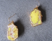 Yellow Turquoise Gold (GF) Earrings