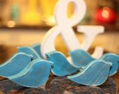 Rocking Love Bird Wedding Table Decor Color of your Choice set of 10 Vintage Style