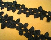 Black Lace Trim -2 Yards Black Special Design Lace Trim