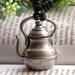 Pretty retro silver 3d three-dimensional wine pot kettle bottle with adjustable rope necklace pendant jewelry vintage style