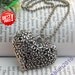 On sale now pretty retro silver 3d heart shaped necklace pendant jewelry vintage style